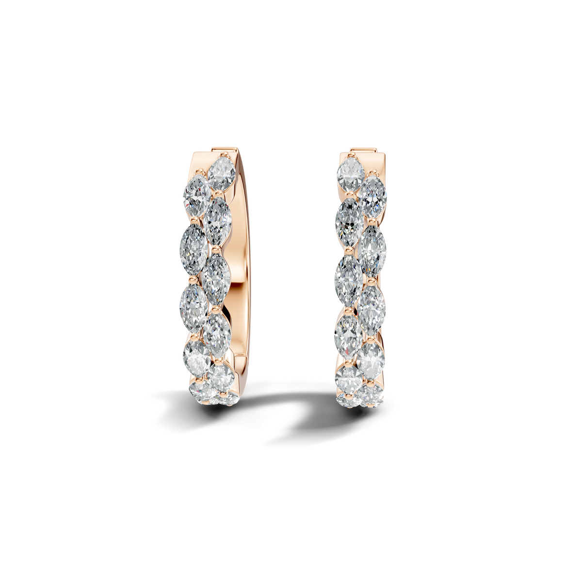 Marquise Cascade Hoops