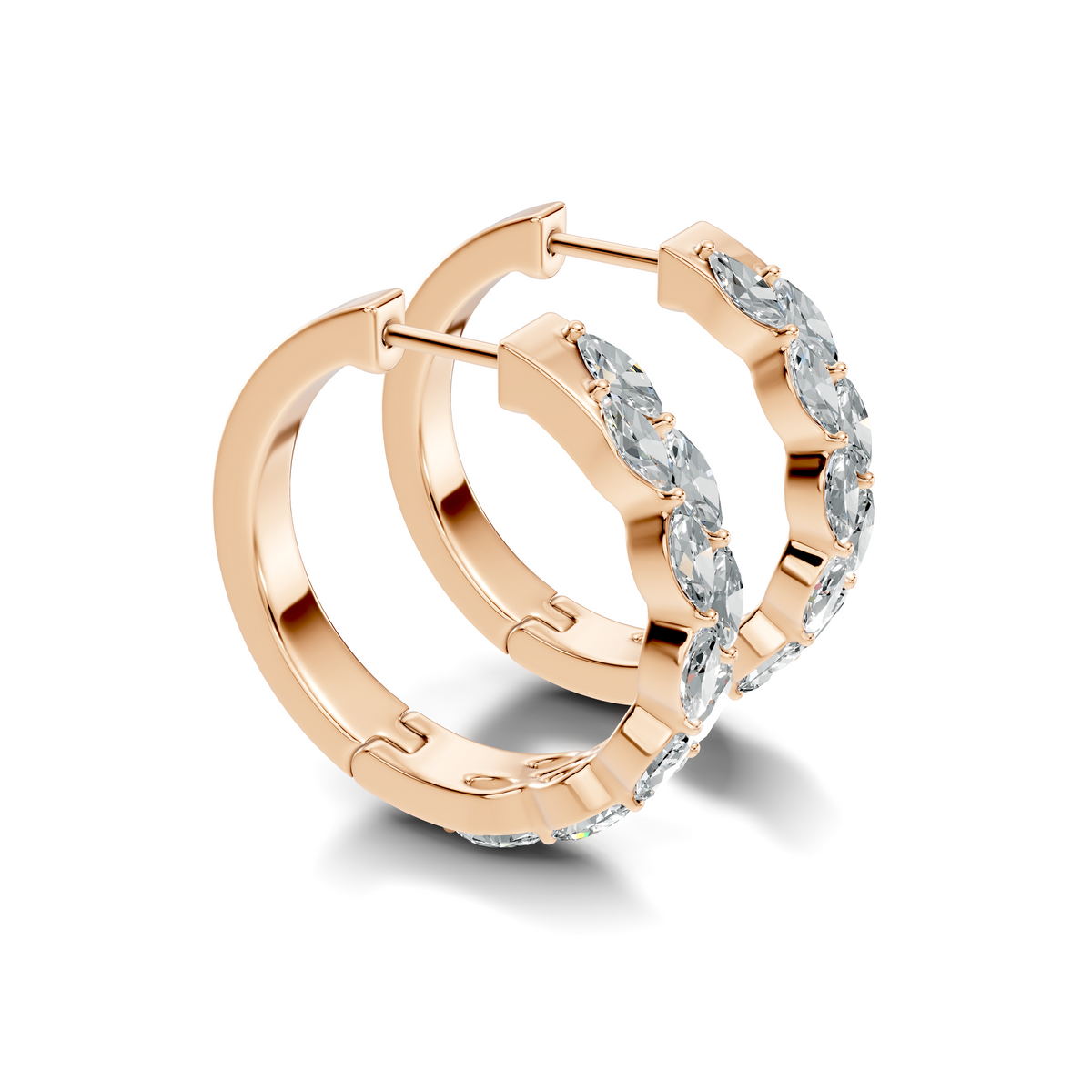 Marquise Cascade Hoops