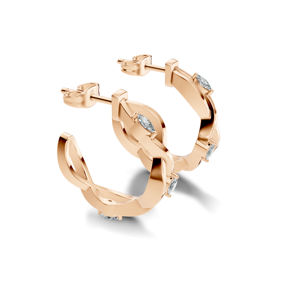 Eterna Twist Hoops