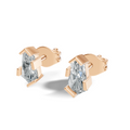 Pure Elongated Hexagon Studs
