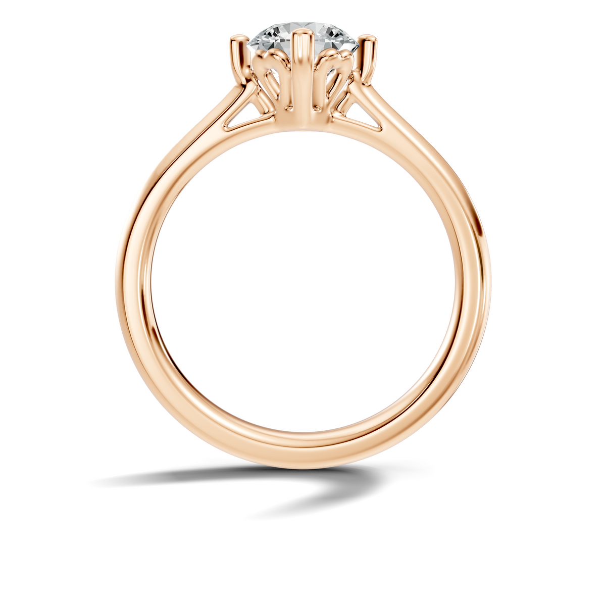 Solea Round Solitaire Ring