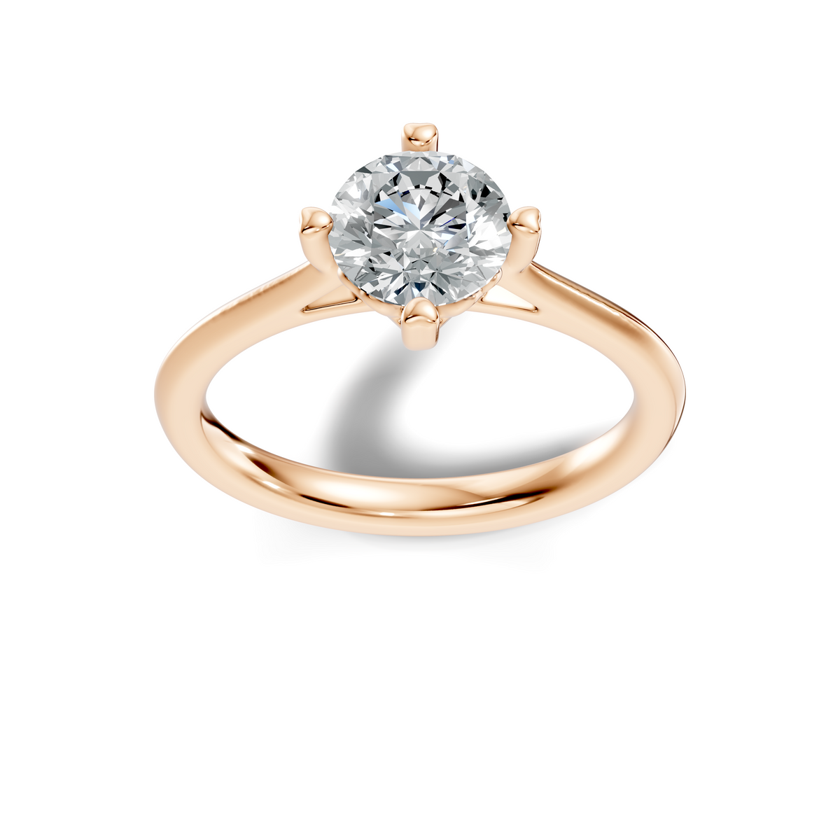 Solea Round Solitaire Ring