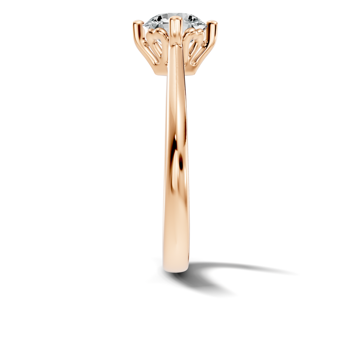 Solea Round Solitaire Ring