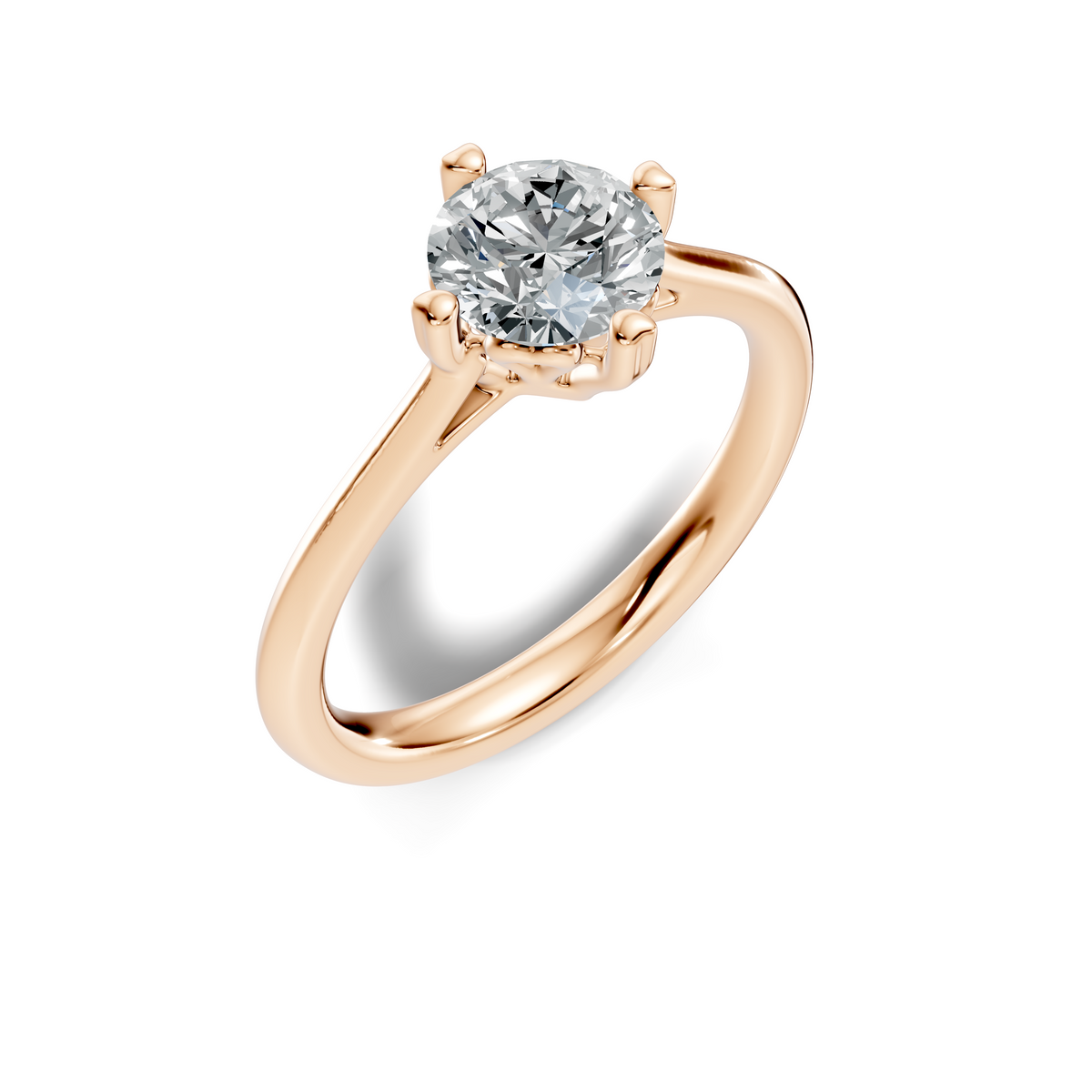 Solea Round Solitaire Ring