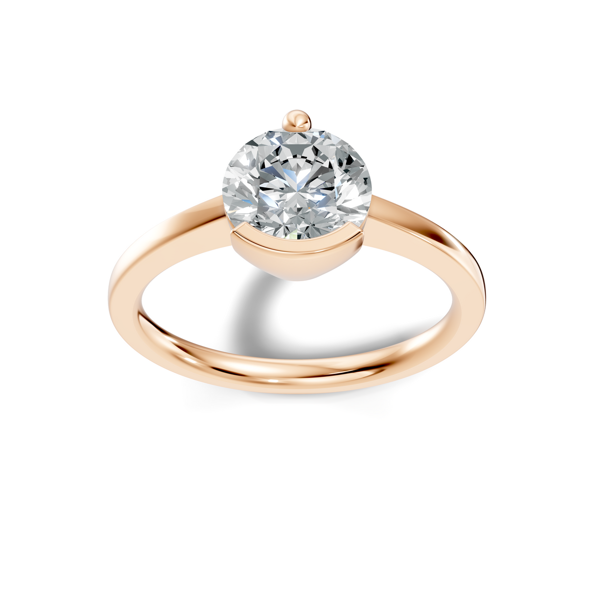 Aurelia Round Bezel Solitaire Ring