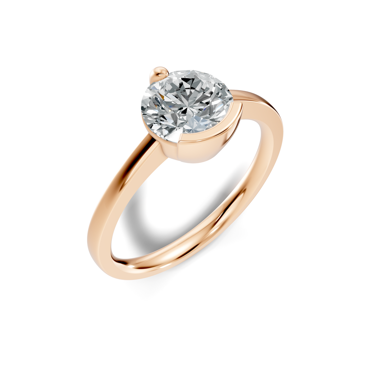 Aurelia Round Bezel Solitaire Ring