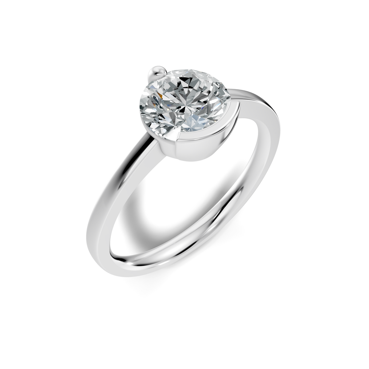 Aurelia Round Bezel Solitaire Ring