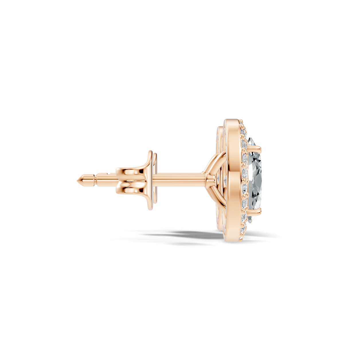 Liora Oval Halo Studs