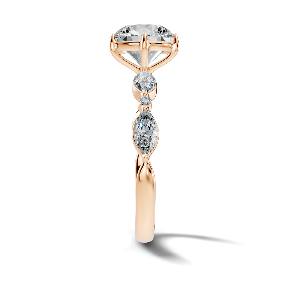 Elara Round Marquise Ring