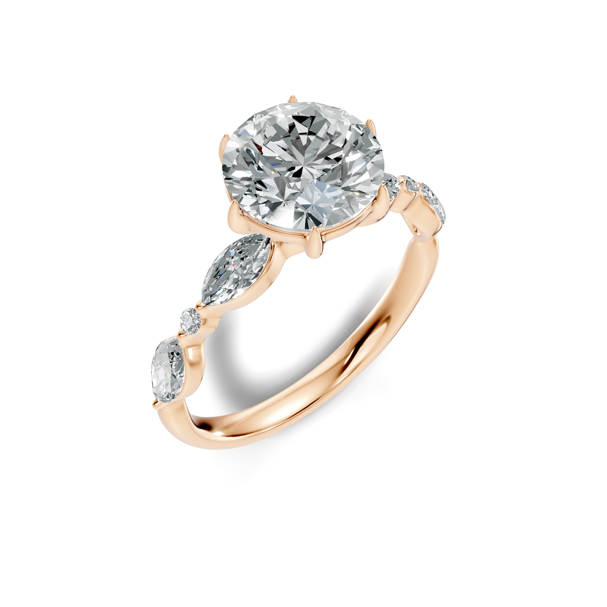 Elara Round Marquise Ring