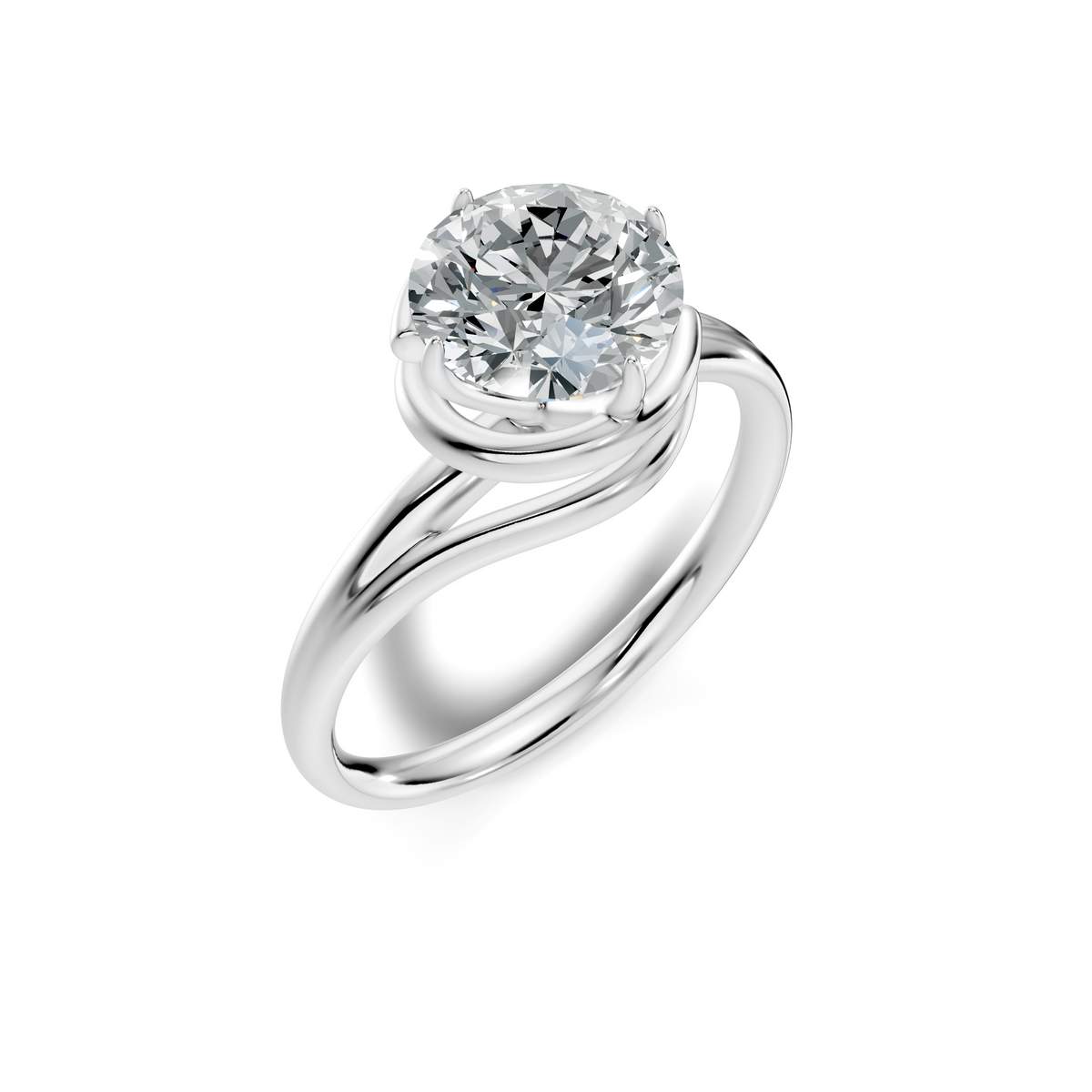 Solea Embrace Solitaire Ring