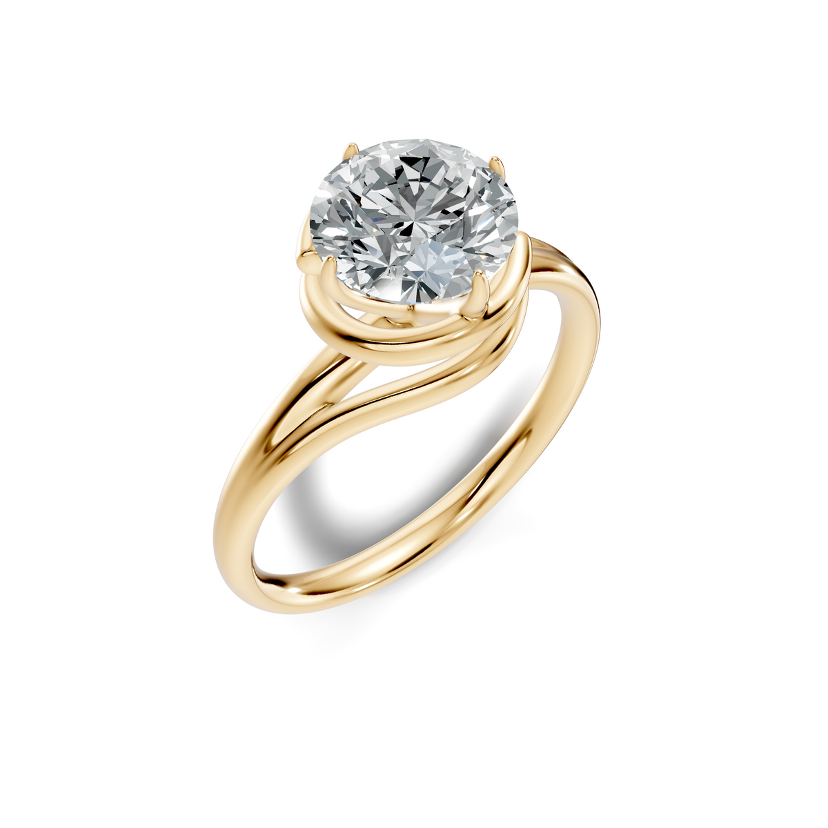 Solea Embrace Solitaire Ring