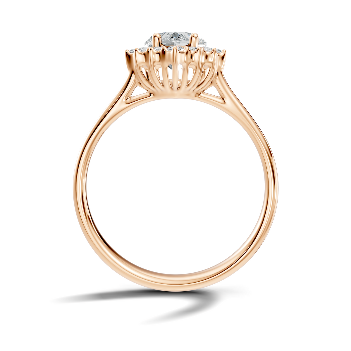 Amara Heart Halo Ring