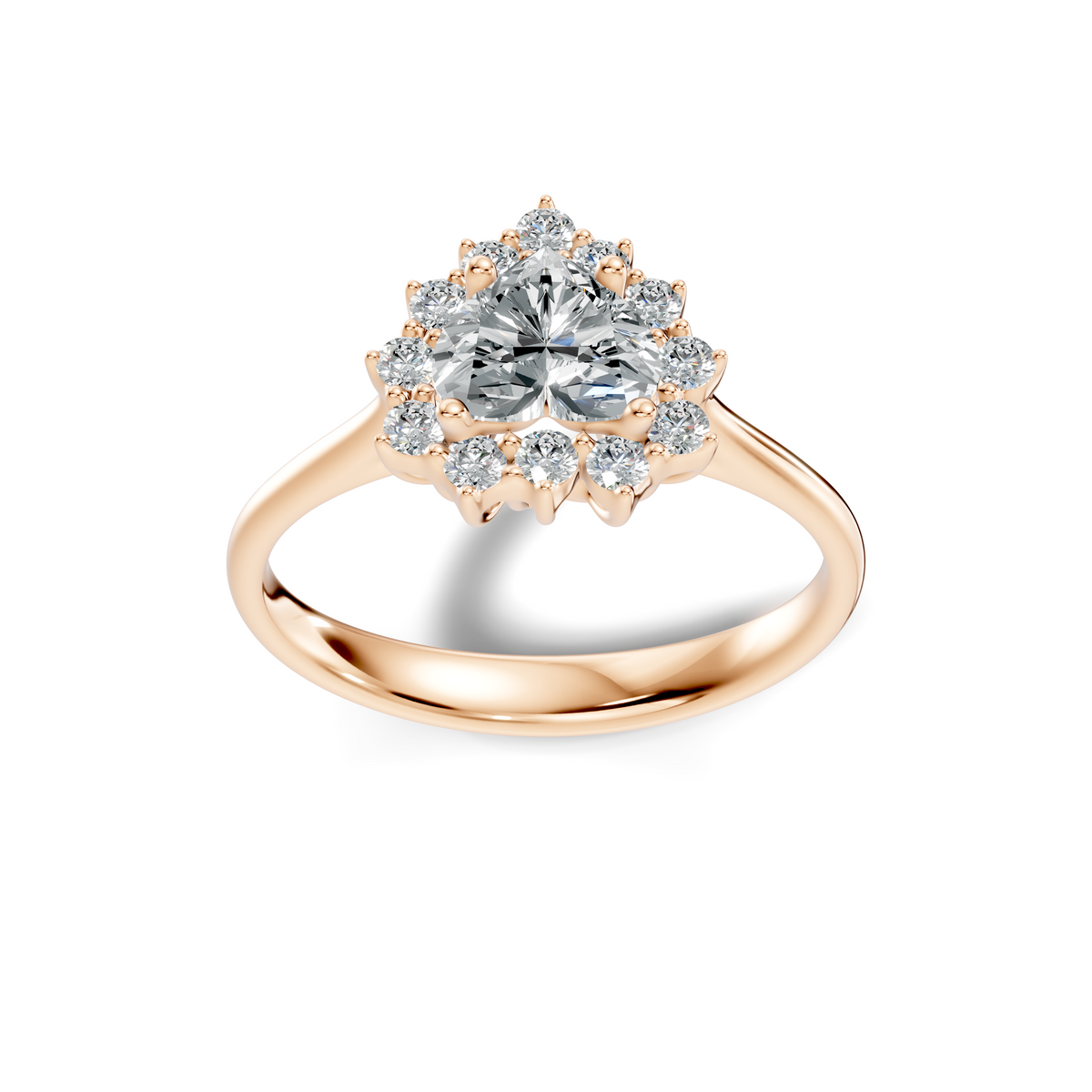 Amara Heart Halo Ring