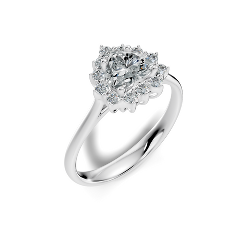 Amara Heart Halo Ring