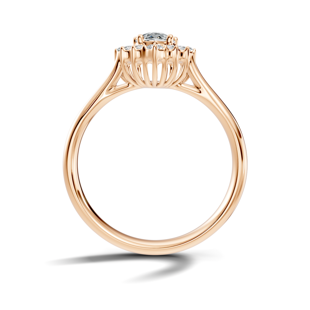 Liora Pear Halo Ring