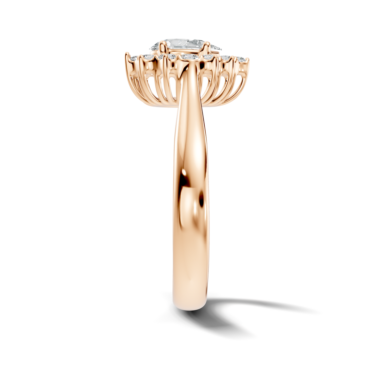 Liora Pear Halo Ring