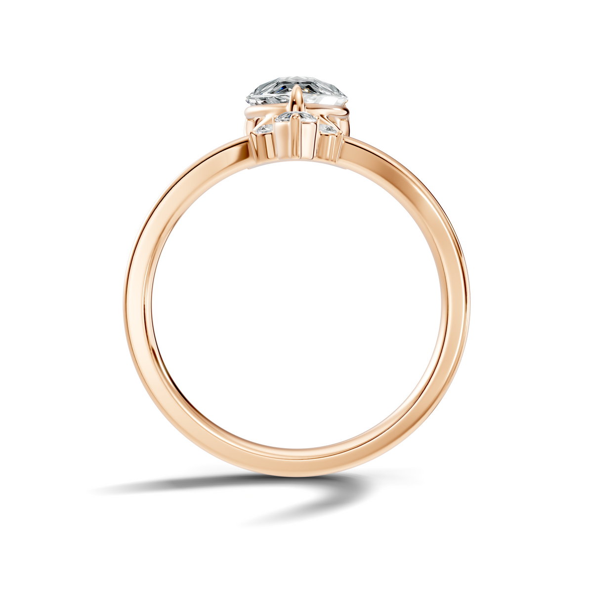 Elara Pear Accent Ring