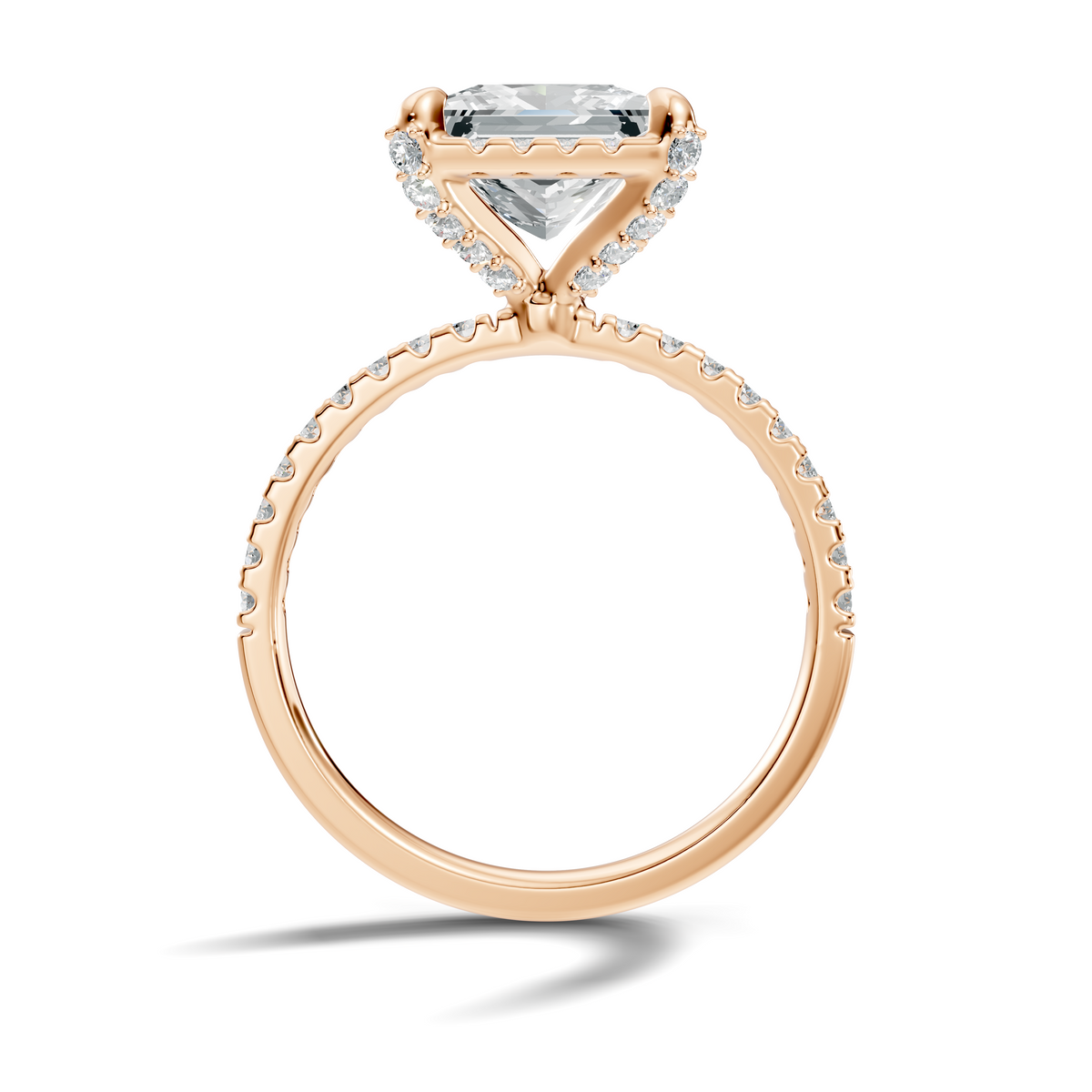 Avera Princess Hidden Halo Ring
