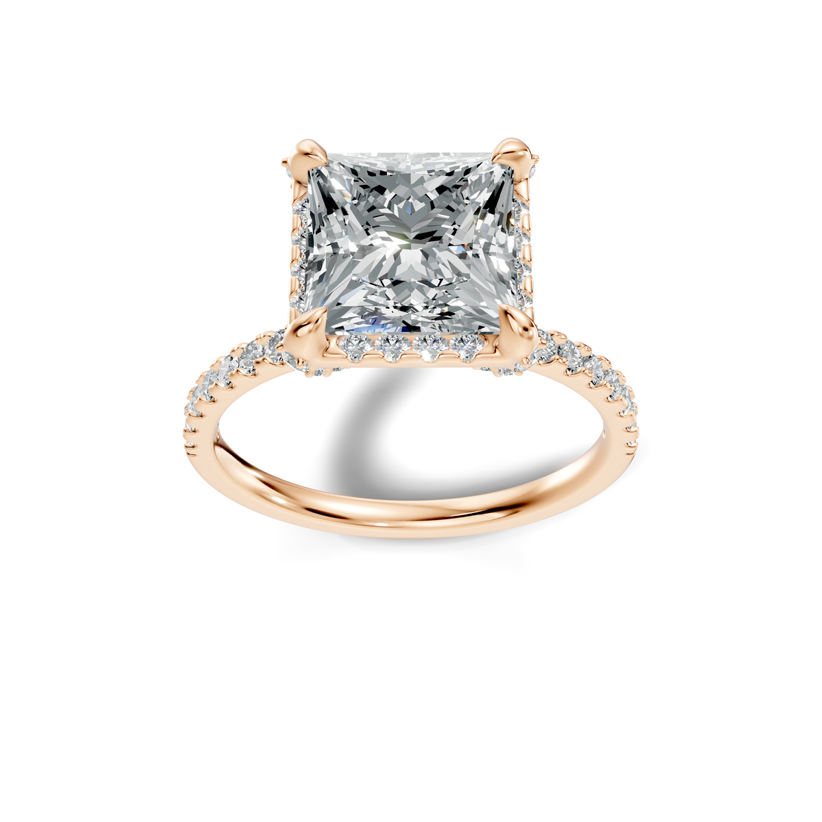 Avera Princess Hidden Halo Ring