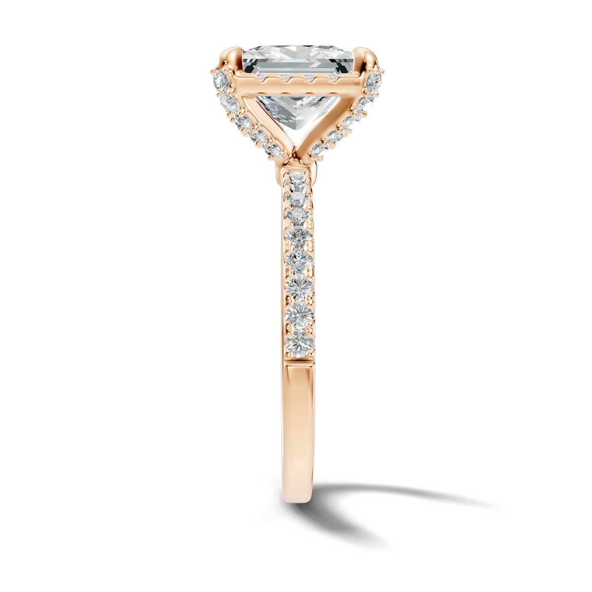 Avera Princess Hidden Halo Ring