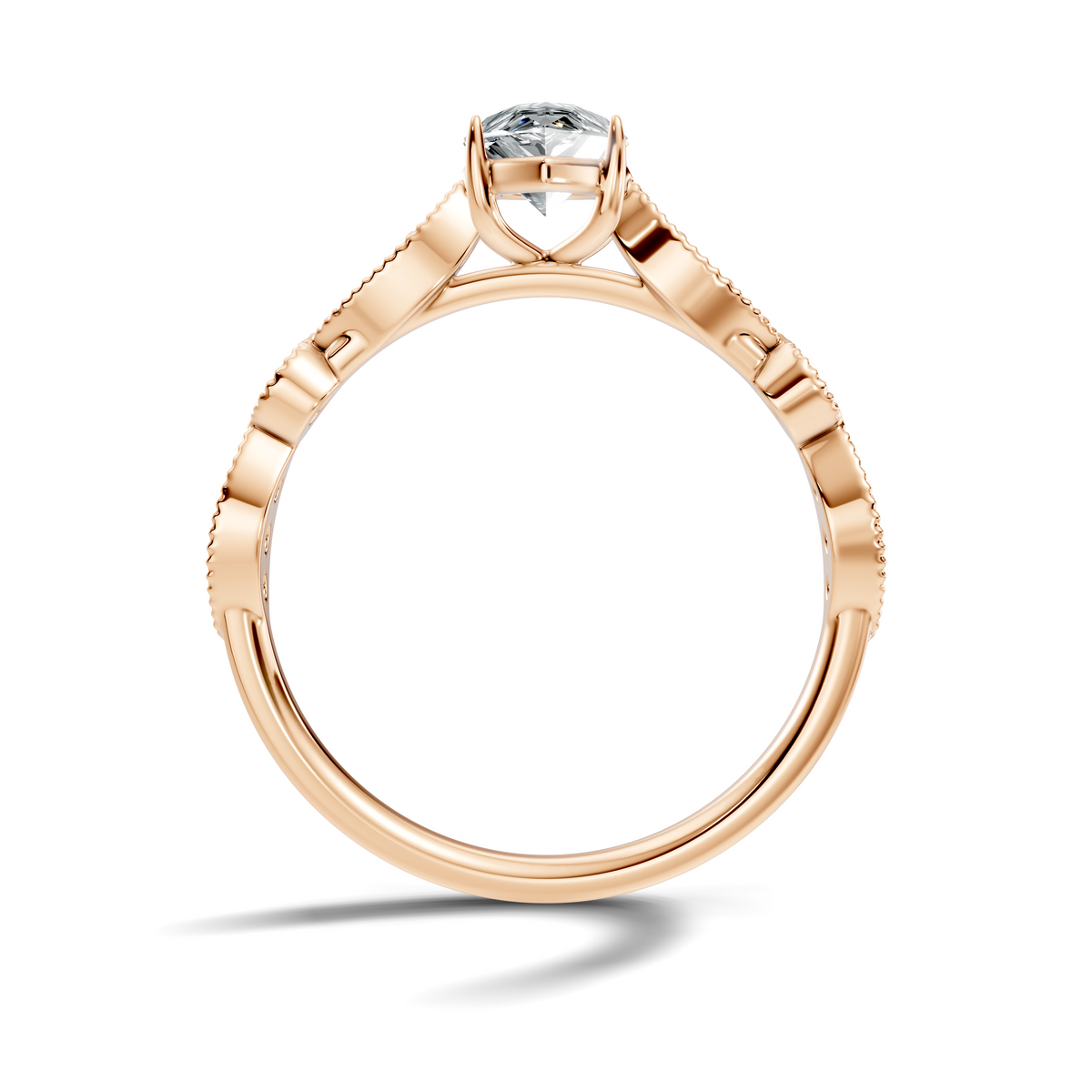 Elara Pear Vine Ring