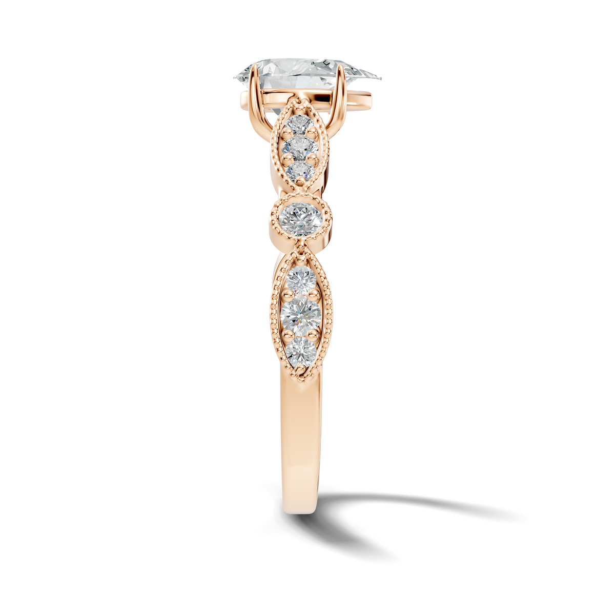 Elara Pear Vine Ring