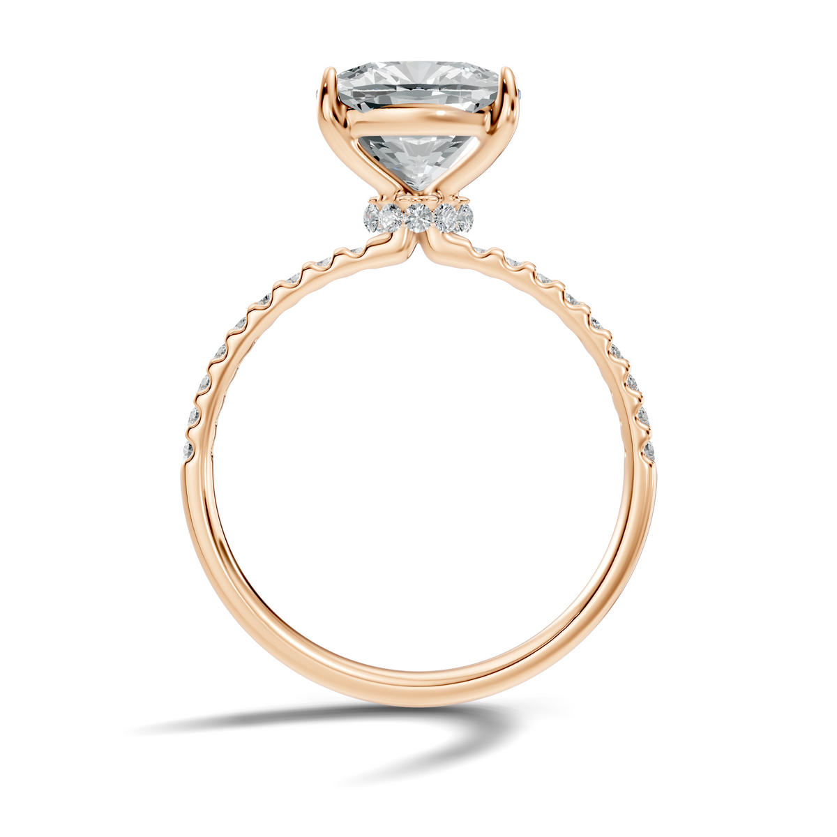 Elara Hidden Accent Solitaire Ring