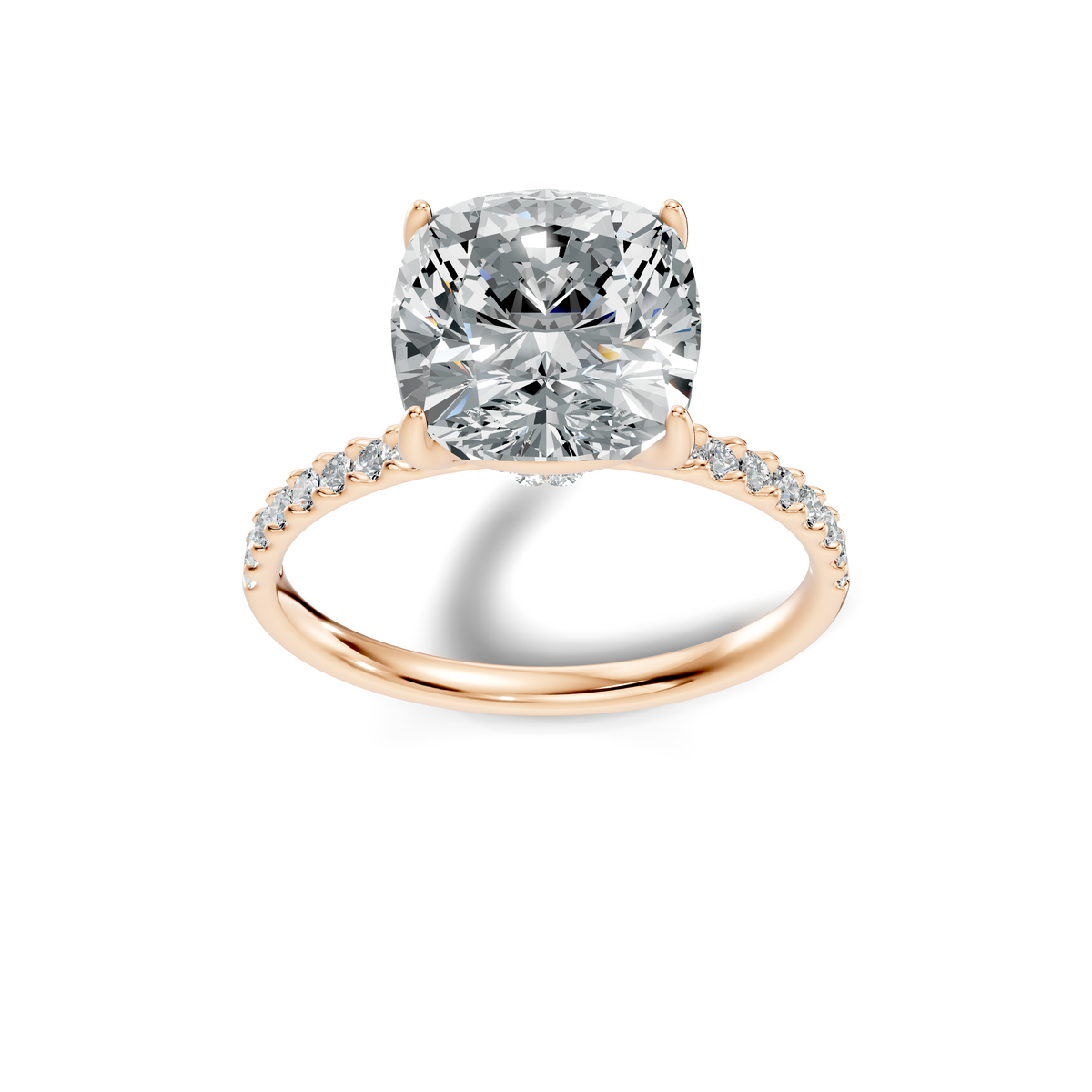 Elara Hidden Accent Solitaire Ring