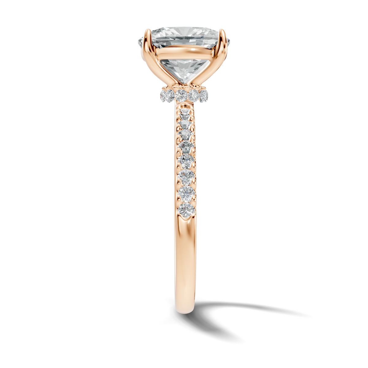 Elara Hidden Accent Solitaire Ring