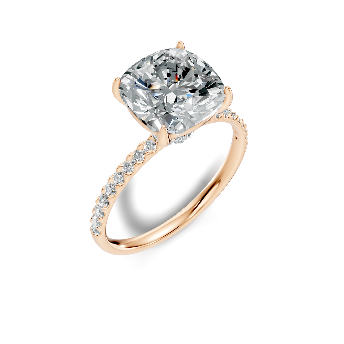 Elara Hidden Accent Solitaire Ring