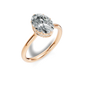 Liora Oval Hidden Halo Solitaire Ring