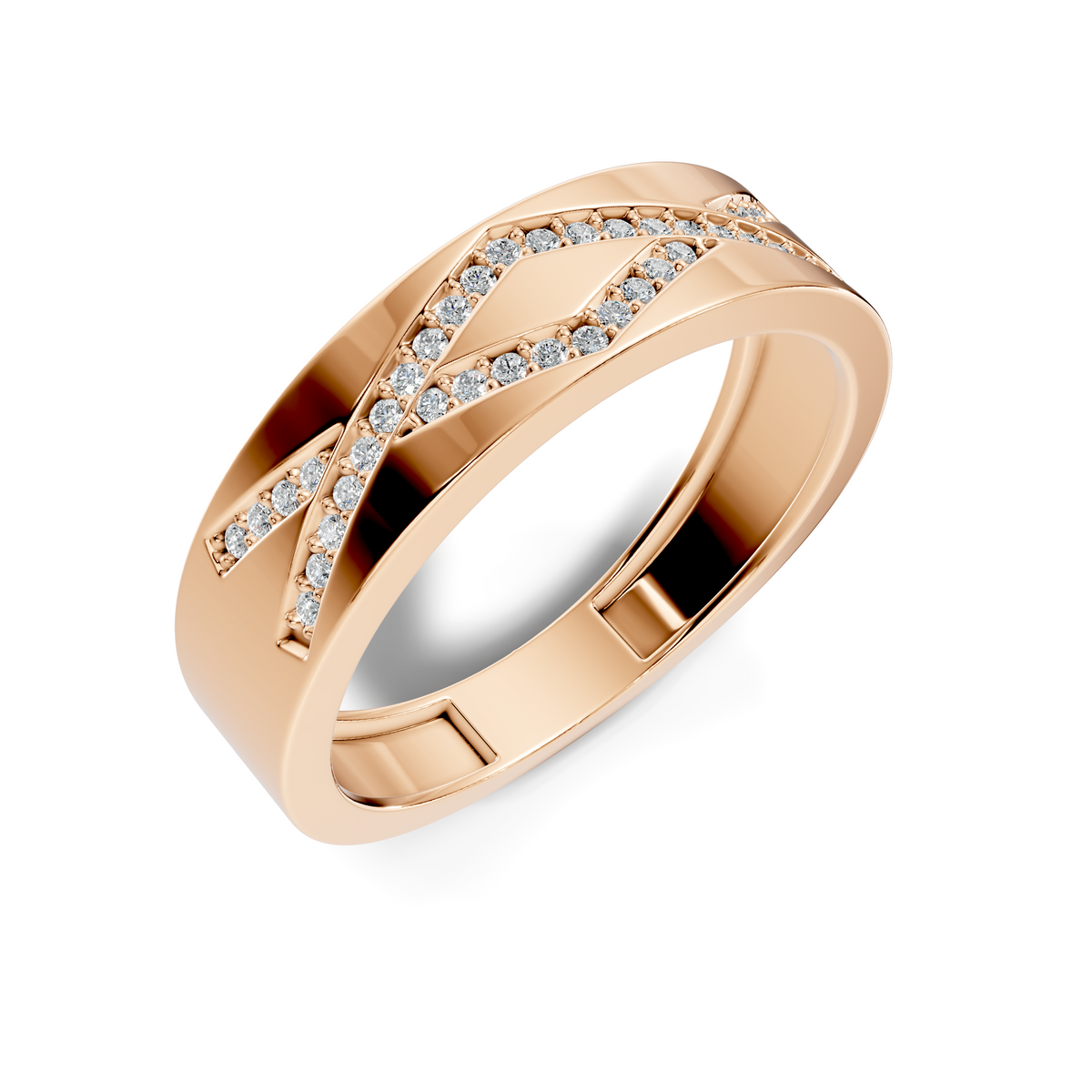 Celene Woven Diamond Band