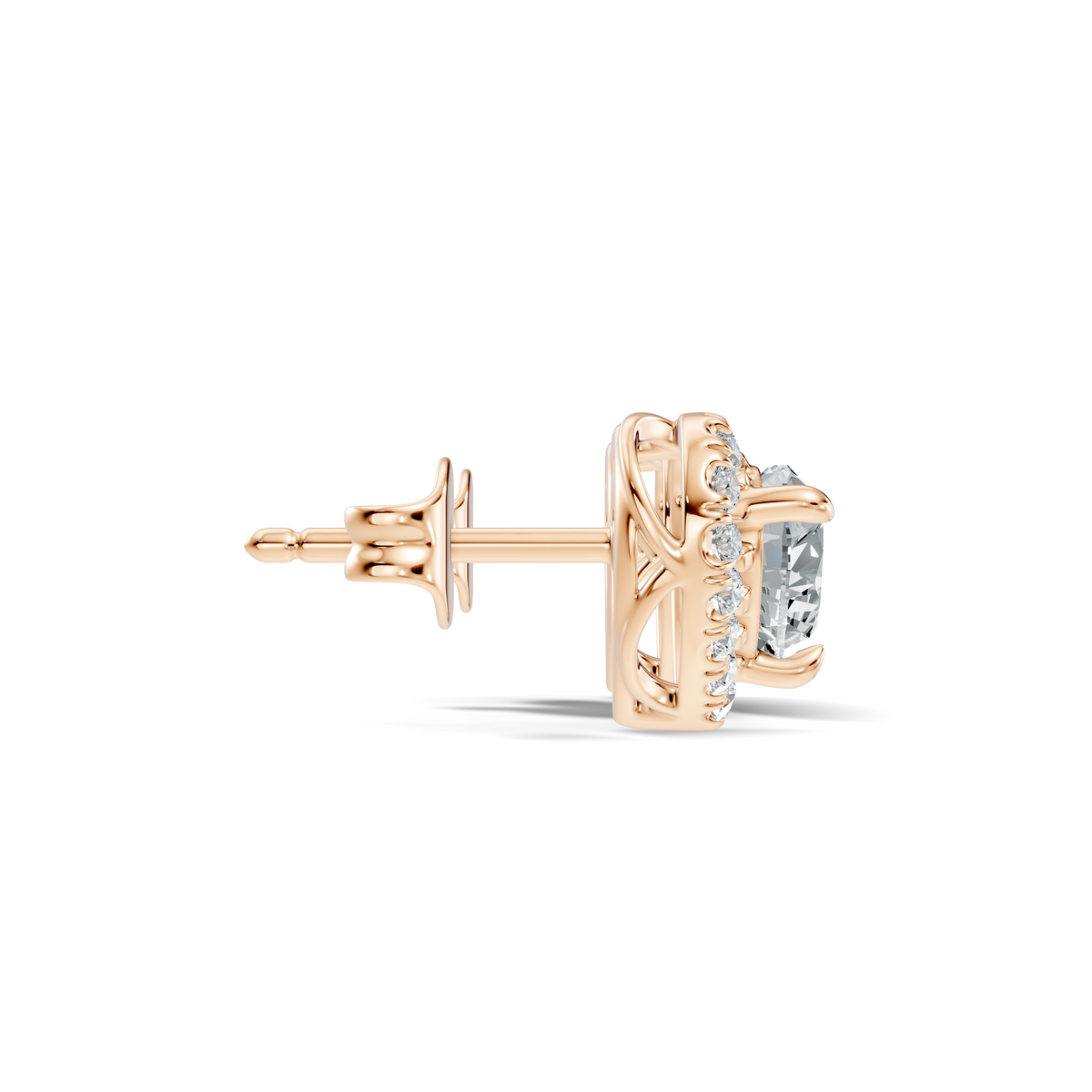 Amora Heart Halo Studs