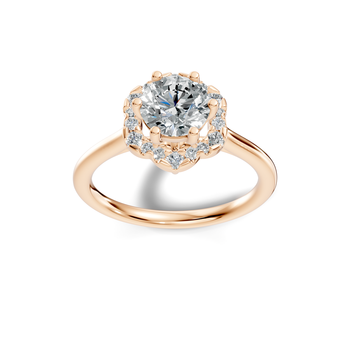 Liora Crown Halo Ring