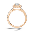 Elara Oval Halo Pavé Ring