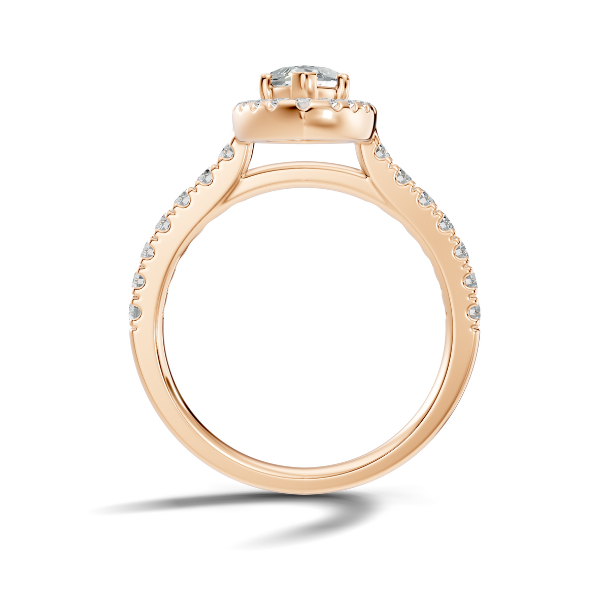 Solea Marquise Halo Pavé Ring