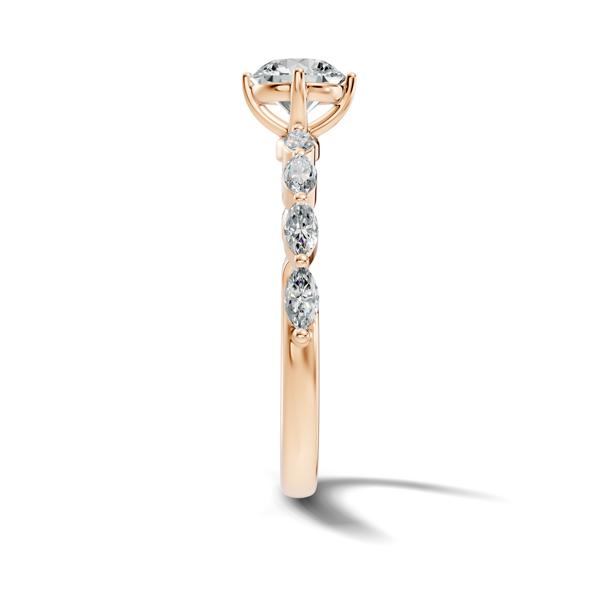 Celene Round Marquise Accent Ring