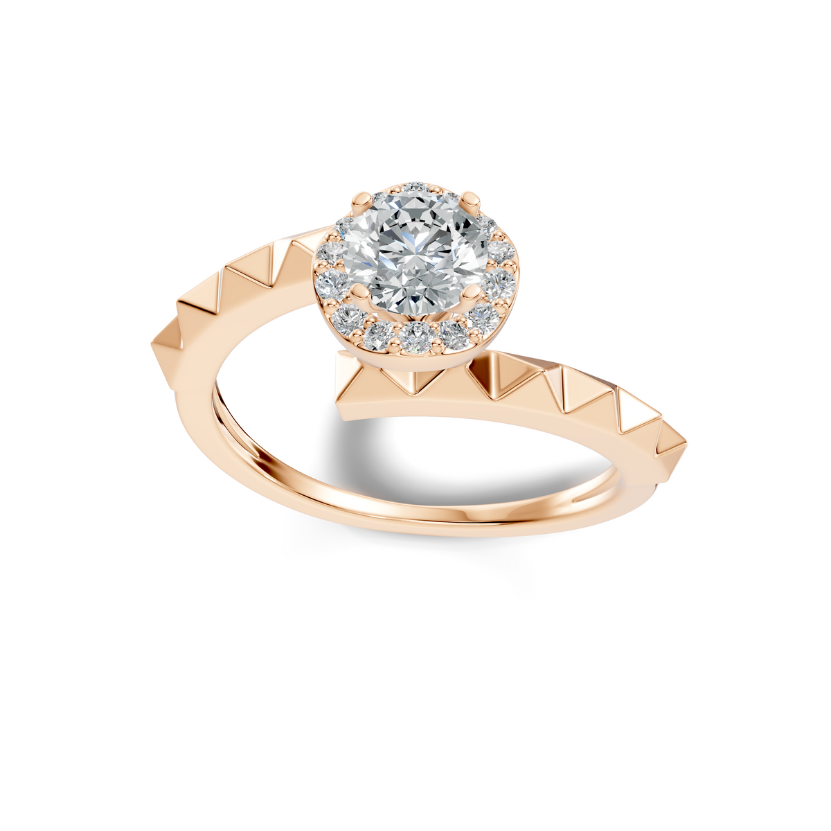 Avera Round Halo Wrap Ring