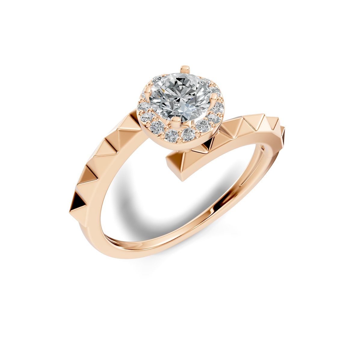 Avera Round Halo Wrap Ring