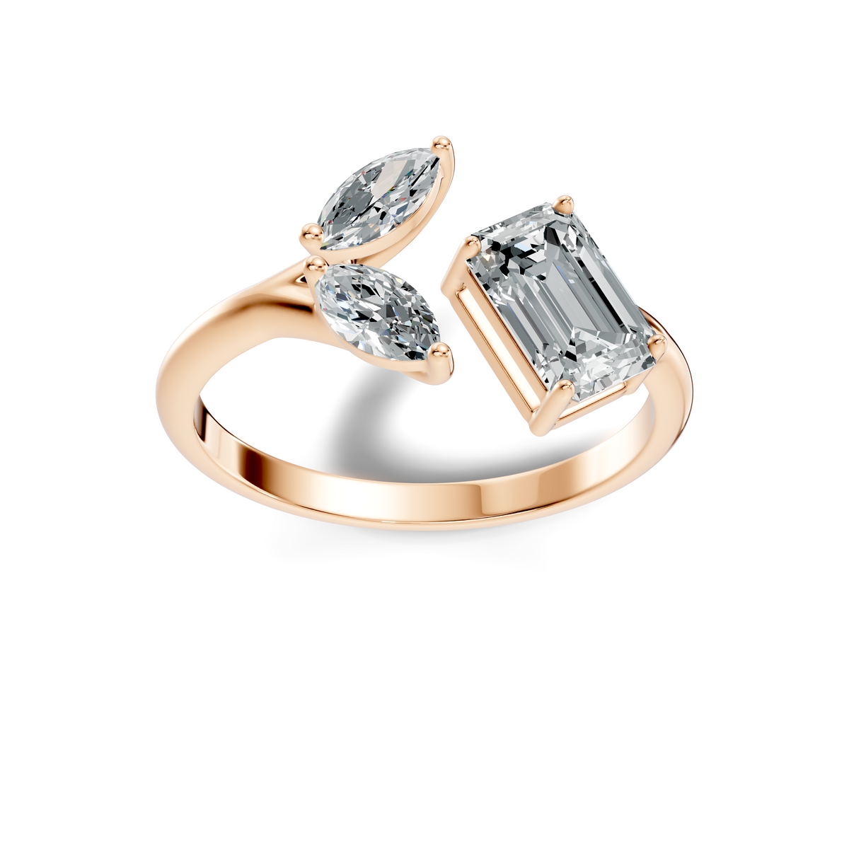 Veyra Emerald Marquise Open Ring