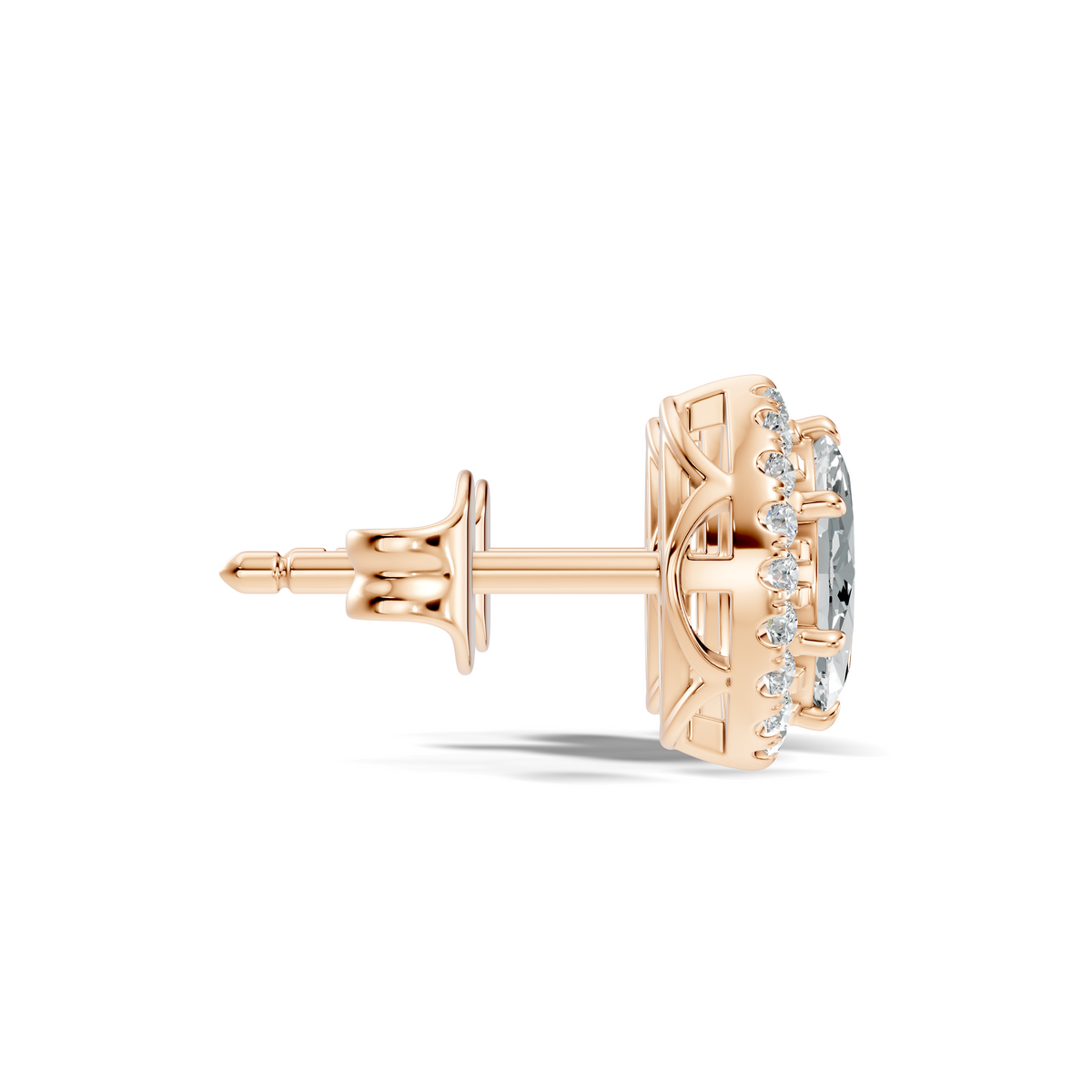 Marquise Halo Studs
