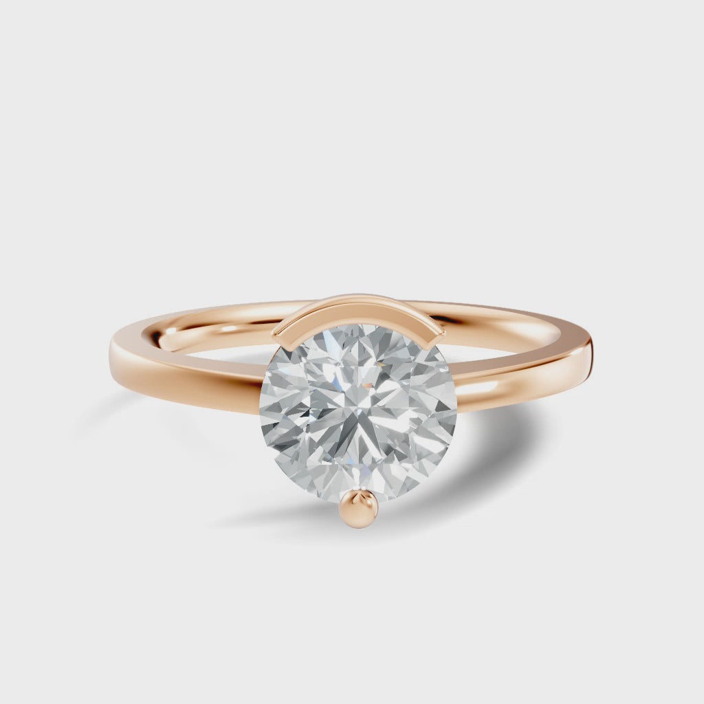 Aurelia Round Bezel Solitaire Ring